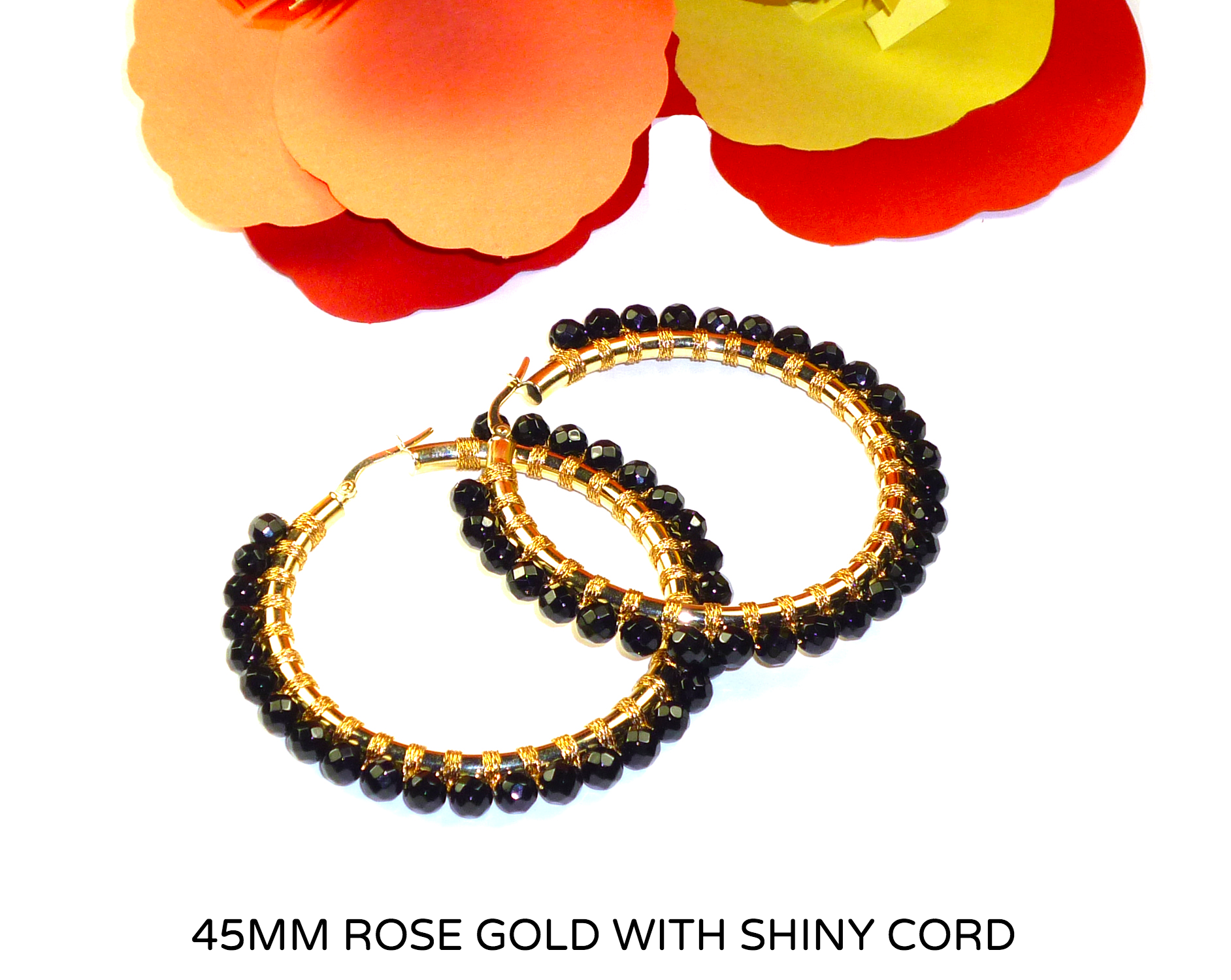 アクセサリー SOPHISTICATED VINTAGE / Solid hoop /45mm Textured Hoops - Judith Bright Designer Jewelry